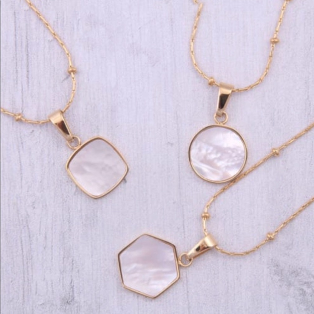 Geometric Shaped Titanium Necklace